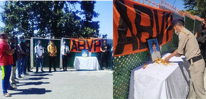 शिमला:भगतसिंह की जयंती पर ABVP ने अर्पित की श्रद्धांजलि