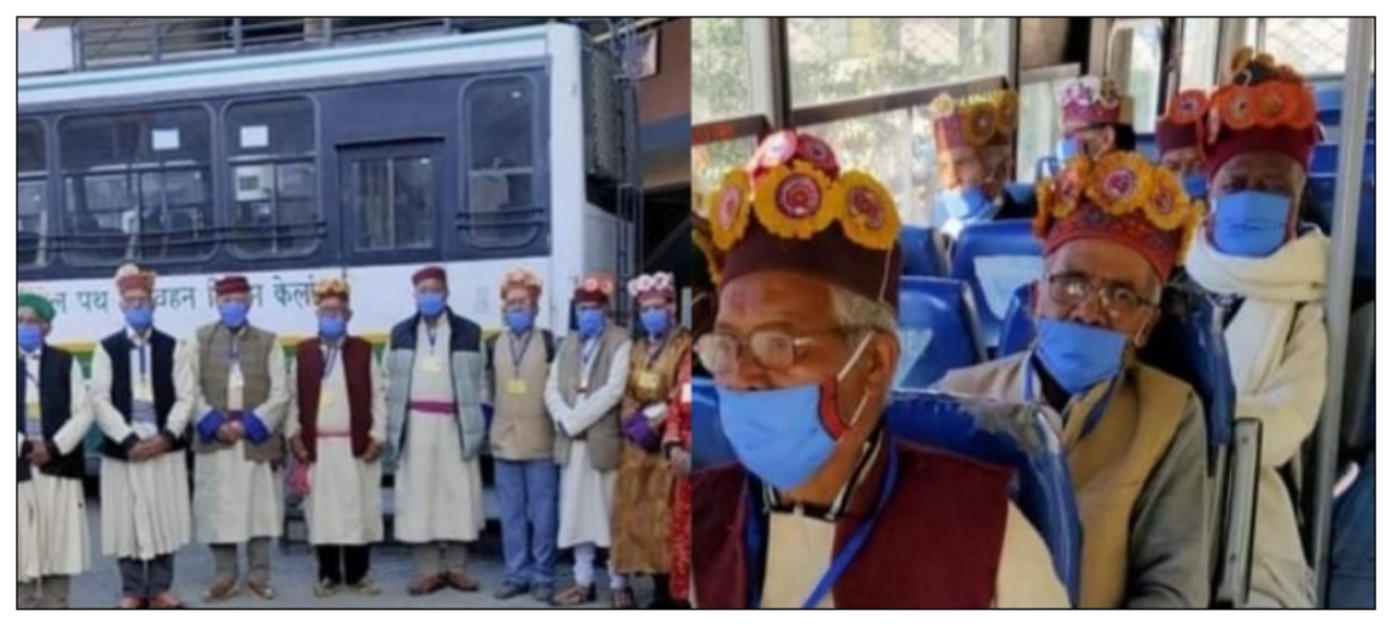 पीएम ने HRTC को दिखाई हरी झंडी, 15 बुजुर्ग यात्री गए साउथ पोर्टल