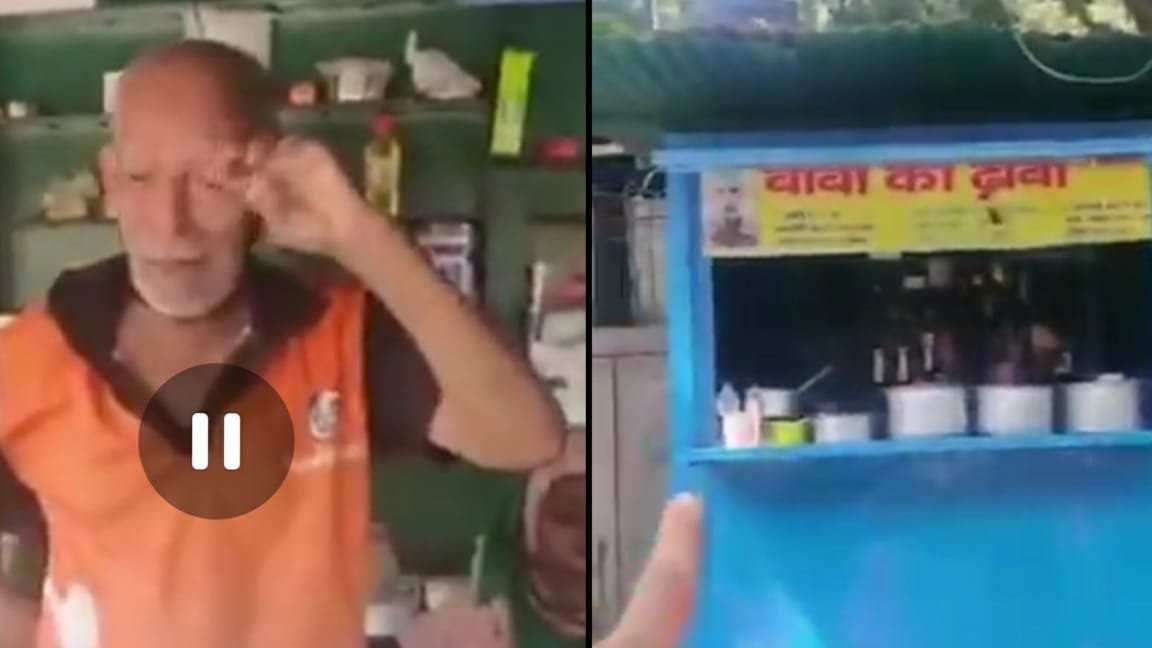 दिल्ली में बाबा का ढाबा हो गया रातों रात हिट