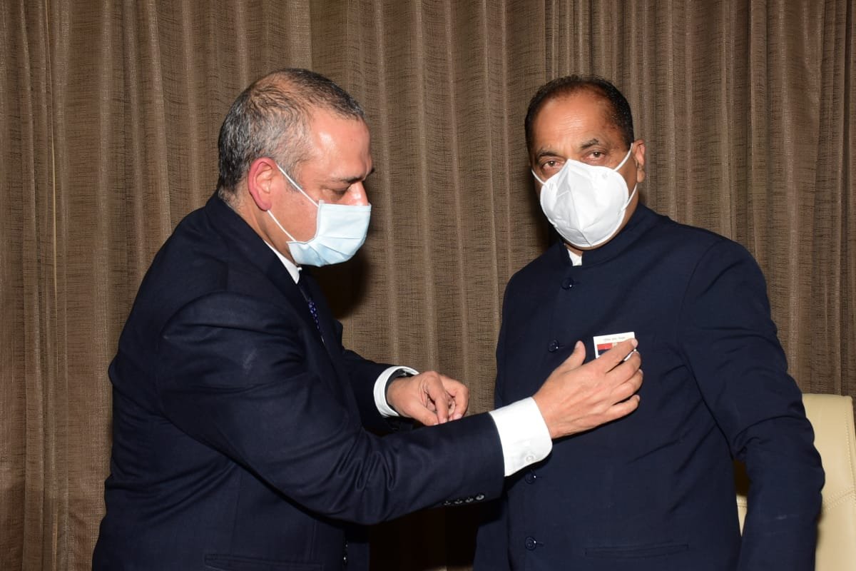 मुख्यमंत्री जय राम ठाकुर से मिले प्रदेश पुलिस महानिदेशक संजय कुंडू