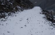 लाहौल स्पीति में सीजन की पहली बर्फबारी, बस सेवा बंद