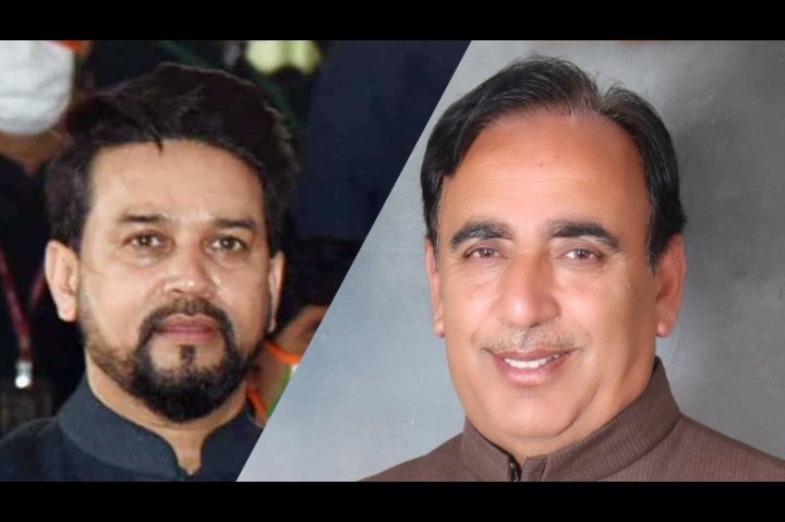 हिमाचल: प्रदेश सरकार मुख्य सचेतक रहे स्व.नरेंद्र बरागटा के निधन पर केंद्रीय मंत्री अनुराग ठाकुर का शोक सन्देश।