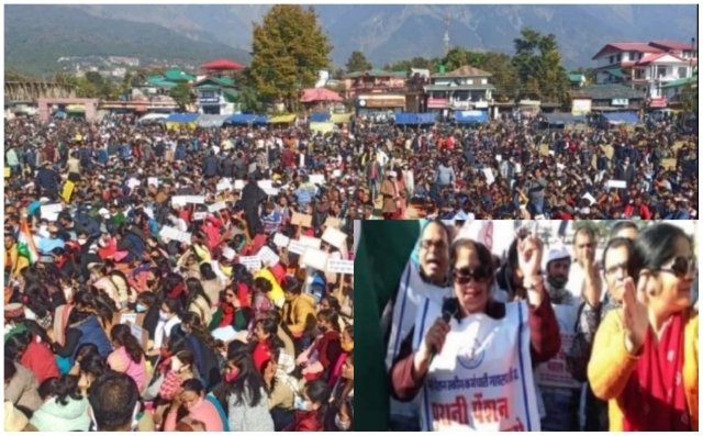 शीतकालीन सत्र: पुरानी पेंशन बहाली को लेकर कर्मचारियों का हल्ला बोल, भारी पुलिस बल तैनात