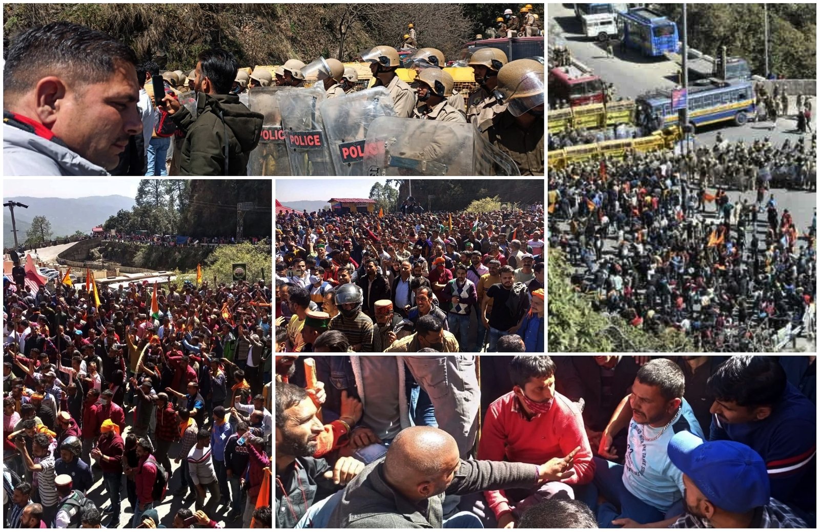 शिमला की ओर बढ़ रहे देवभूमि सवर्ण समाज के कार्यकर्ता, भारी पुलिस बल तैनात...स्थिति तनावपूर्ण