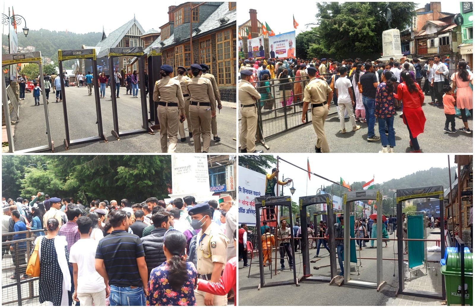 पीएम मोदी के शिमला दौरे को लेकर शहर में बढ़ी सुरक्षा व्यवस्था