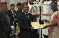 हिमाचल प्रदेश के मनाली के धर्म चन्द ठाकुर को समाजिक कार्य के लिए  मिला राष्ट्रपति पुरस्कार