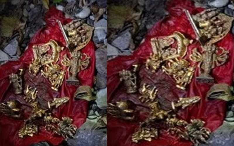 चंबा के घरटेली नाले में मिली तांबे की मूर्तियां, पुलिस को दी गई सूचना