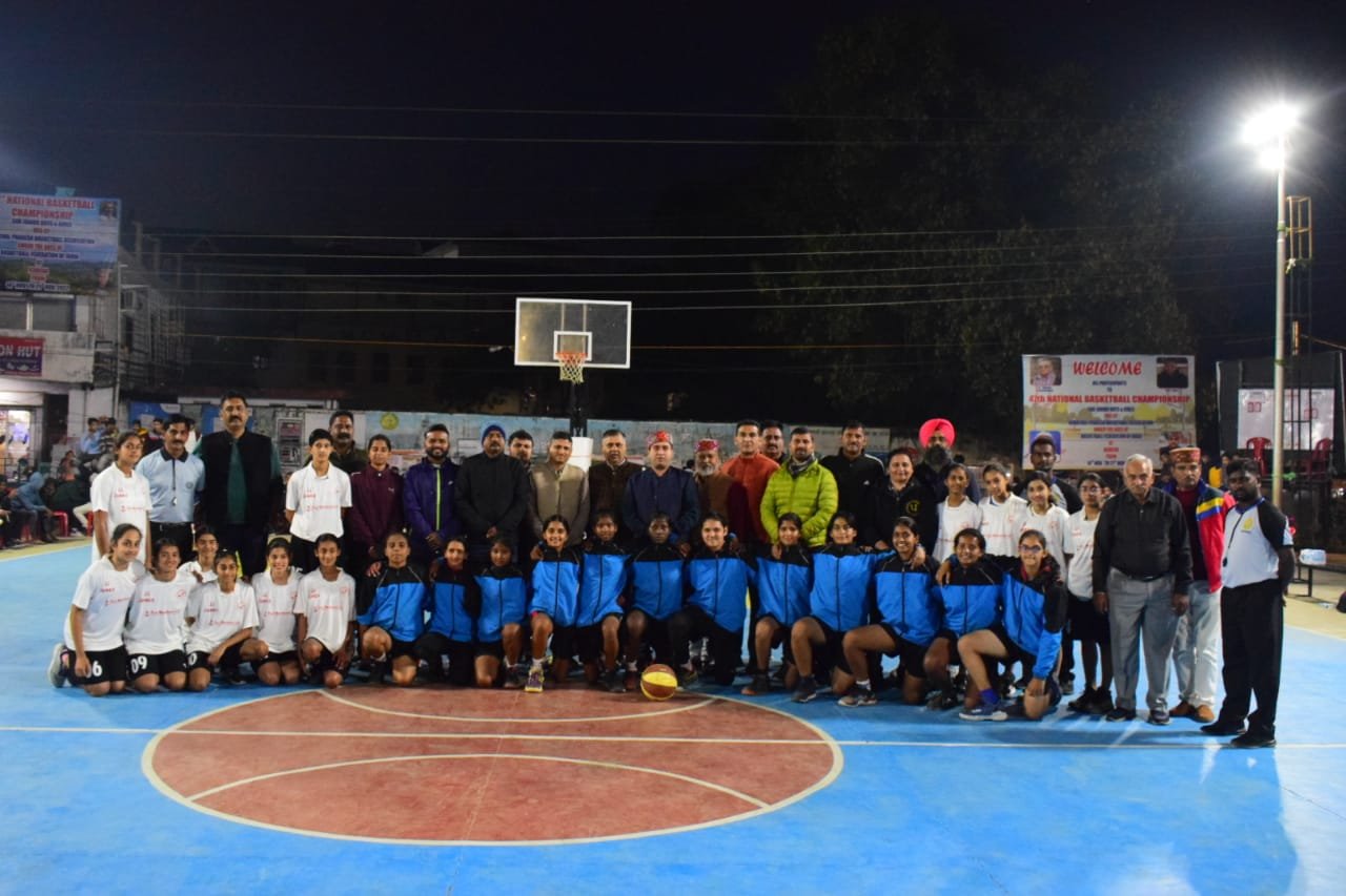 कांगड़ा में आयोजित राष्ट्रीय बास्केटबॉल प्रतियोगिता में पंहुचे एसई आईपीएच, दीपक गर्ग