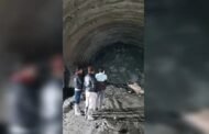 कीरतपुर-मनाली फोरलेन की टनल का धंसा हिस्सा, हादसे के समय मजूद थे 50 मजदूर किसे के हताहत होने की खबर नहीं