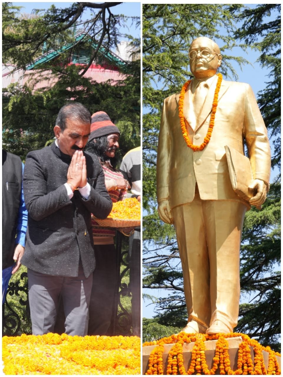 मुख्यमंत्री ने डॉ. भीमराव अंबेडकर की जयंती पर पुष्पांजलि अर्पित की