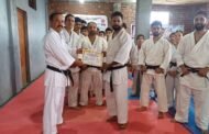 कराटे ग्रेडिंग में 16 खिलाड़ियों ने खूब बहाया पसीना