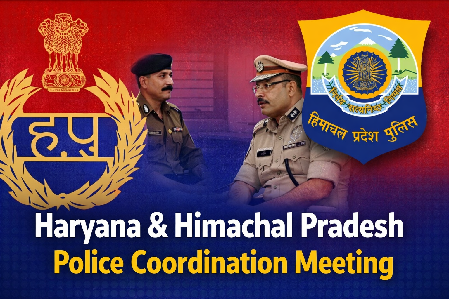 तालमेल, समंजस्य और सहयोग स्थापित करने के लिए हरियाणा व हिमाचल पुलिस की बैठक