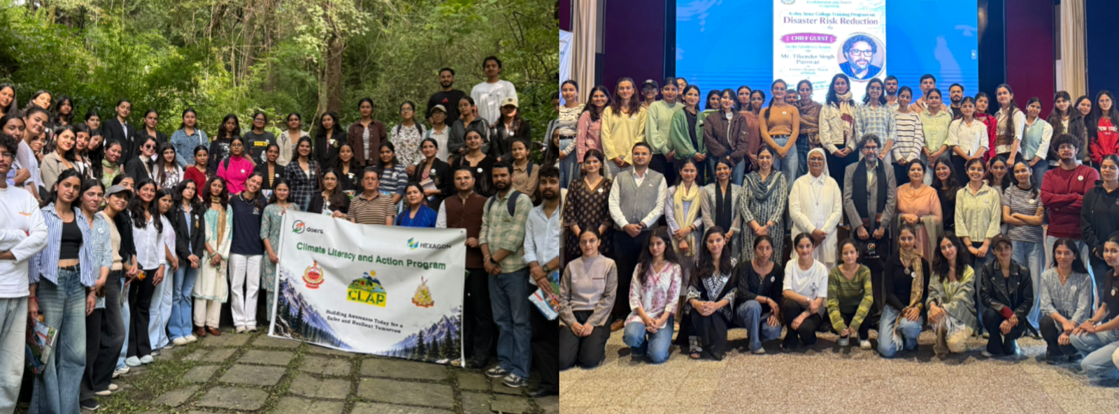 डूअर्स और सेंट बीड्स कॉलेज शिमला ने Hexagon Safety, Infrastructure & Geospatial के सहयोग से CLAP के तहत जलवायु एवं आपदा क्षमता पर छह दिवसीय अंतर-महाविद्यालयीय प्रशिक्षण कार्यक्रम करवाया